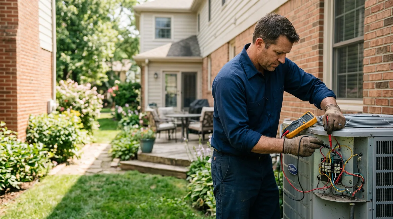 HVAC technician working near Chicora, PA